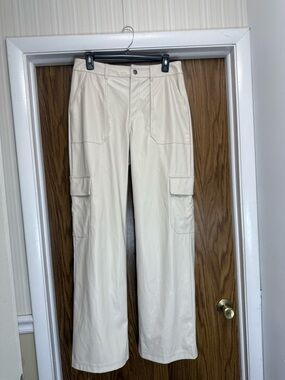 wild fable women’s Cream Cargo Pants with Flap Pockets